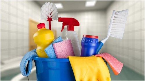 Local cleaner carrying out regular cleaning in SE13