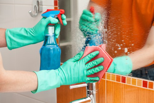 Professional office cleaning for a workplace in SE13 with reception and desk areas
