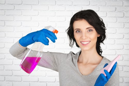 Local cleaners preparing a flat for a move in SE13