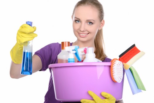 Turnaround cleaning supplies and tidy short-let kitchen in SE13