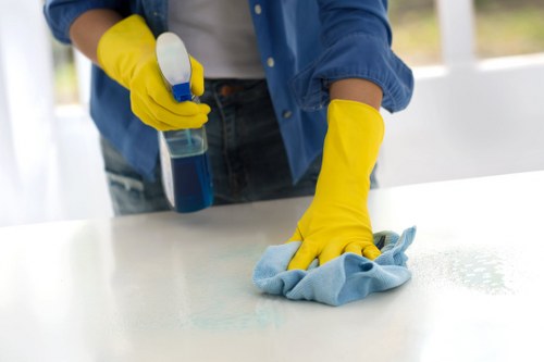 Local SE13 cleaning team working on a flat, suitable for residential and rental properties