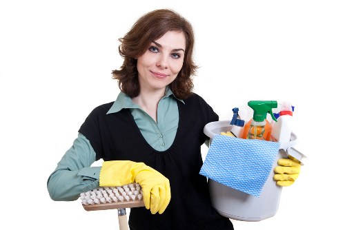 Local carpet cleaner treating hallway carpets in SE13